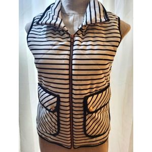 PEACE & Love California Women's  Size Small. Zip-Up Striped Vest Jacket. NWT.